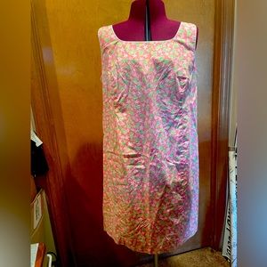 Lily Pulitzer Pineapple print shift dress size small
